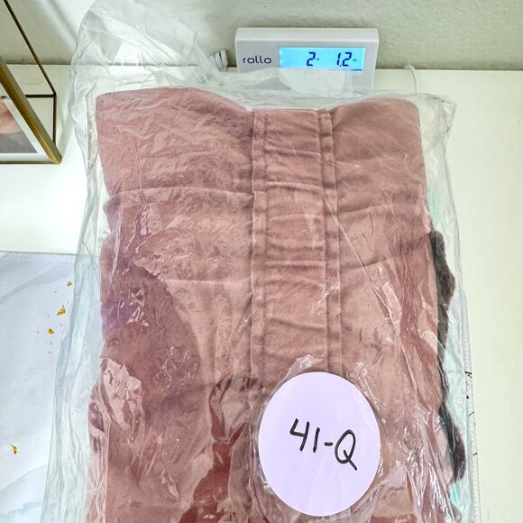 BP. + Wildfang Womens The Essential Short Sleeve Coverall Jumpsuit Size L Brown - Picture 9 of 10